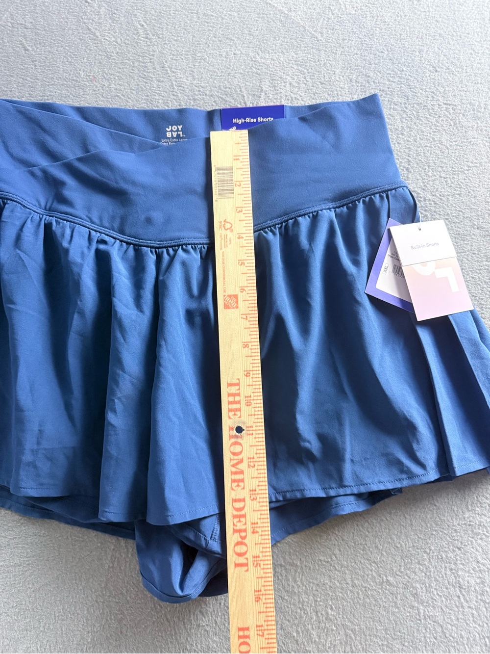 JoyLab - Blue High-Waist Pleated Skort Shorts - Picture 7 of 8